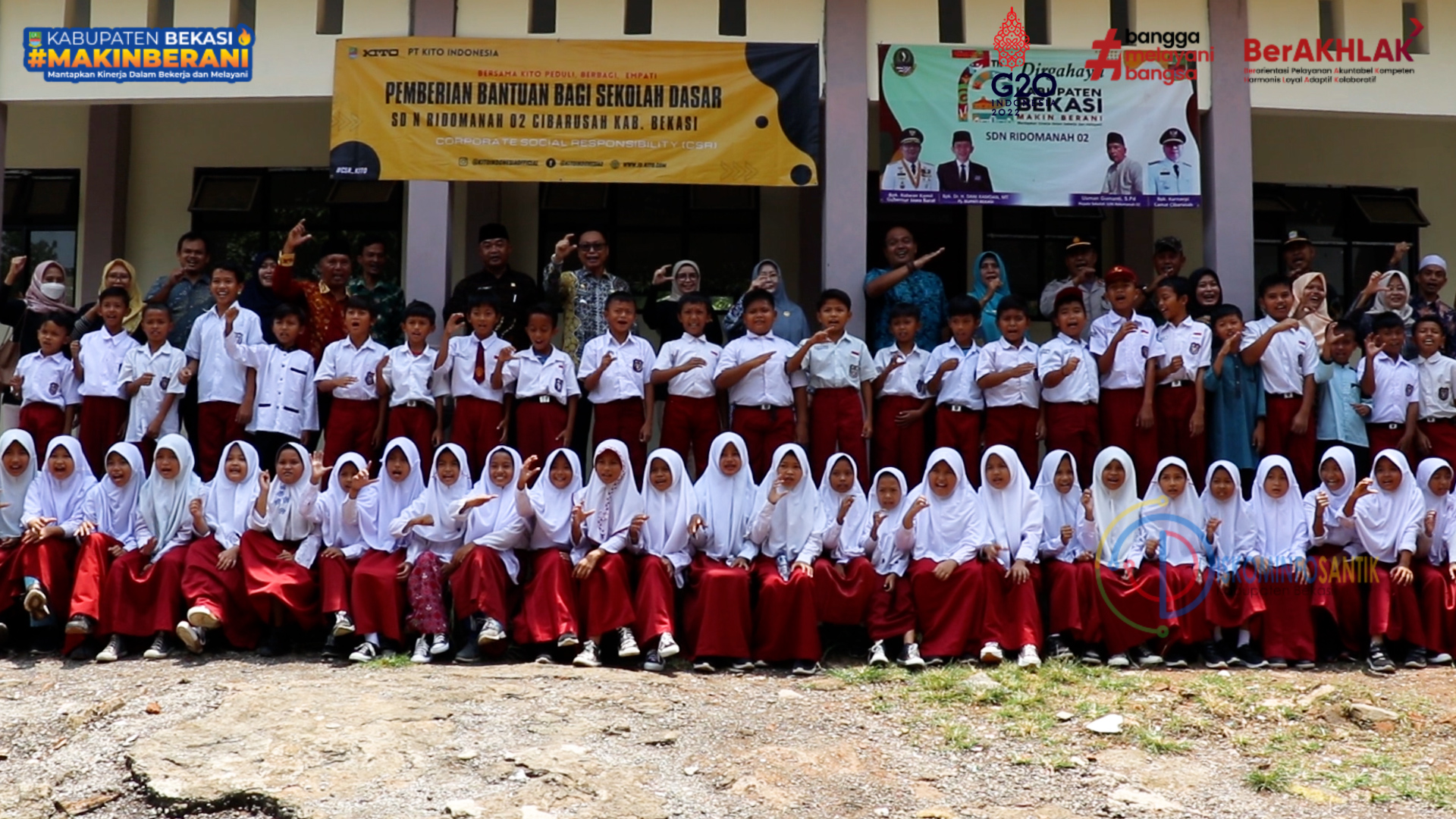 Siswa SDN Ridomanah 02 Terima Bantuan CSR Komputer dan Perlengkapan Sekolah